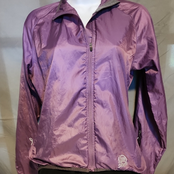 Novara Jackets & Blazers - Novara Purple Utility Jacket with Iridescent Finish